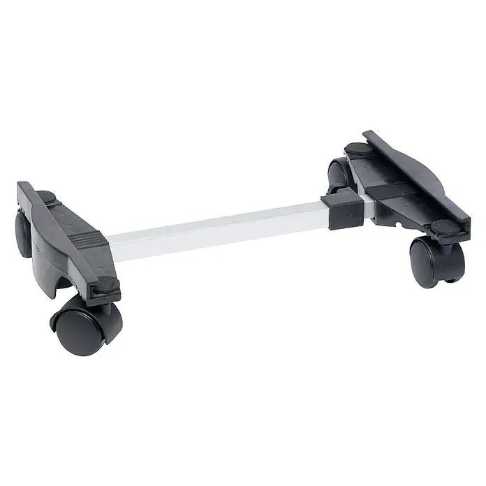 Toyotomi Carro con ruedas ajustable - L x An x Al: 45 x 9,39 x 26 cm, Gris - Soporte de CPU ajustable con cuatro ruedas para una fácil movilidad y una ubicación flexible en la oficina o en casa.