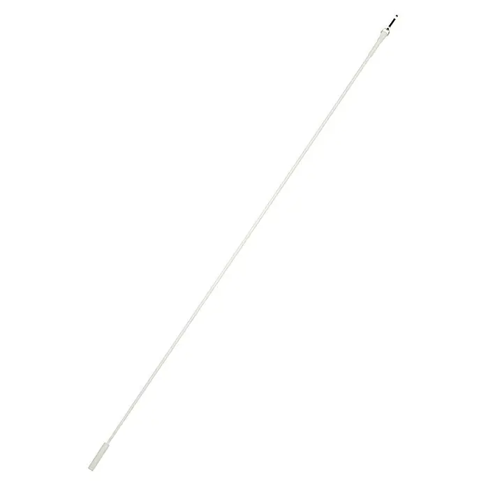 Varilla para cortinas - L x An x Al: 103 x 0,5 x 0,5 cm, Blanco - Un tirador de cable blanco y flexible con piezas finales, utilizado para la instalación de cables en conductos. La herramienta es ideal para áreas estrechas y angulares.