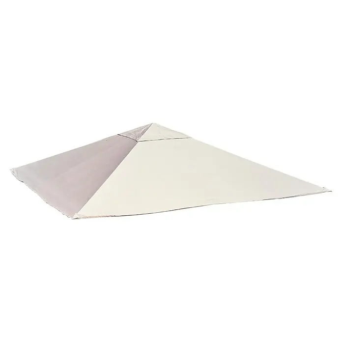 Sunfun Menorca Pavillondach - Beige, Für Sunfun Pavillon Menorca 3,5x3,5 - Ein weißes Pyramidenzelt, ideal für Camping oder als stilvoller Unterstand im Garten, bietet Schutz und ein modernes Design.