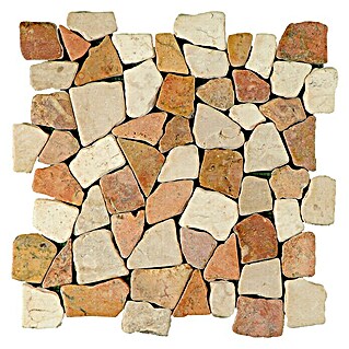 Malla mosaico Rocaplana (30 x 30 cm, Rojo/Beige)