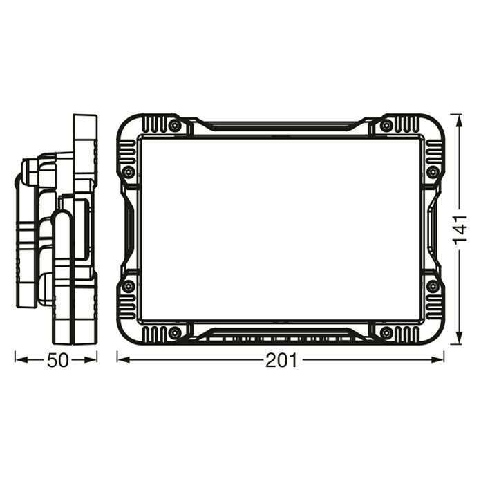 Ledvance LED-Strahler (50 W, 4.000 lm, 4.000 K, L x B x H: 5 x 20,1 x 14,1 cm, IP20) | BAUHAUS