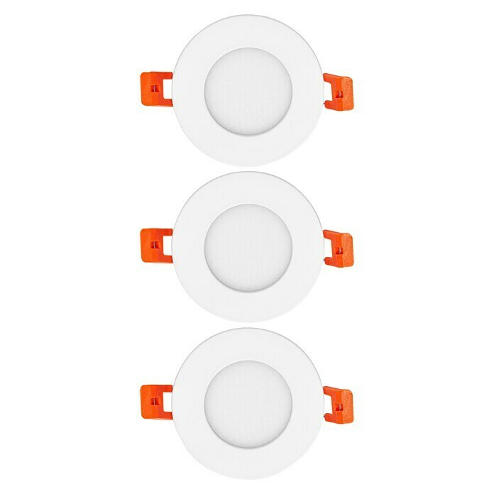Ledvance LED-Einbauleuchten-Set rund (4,5 W, Ø x H: 8,5 x 2,3 cm, Weiß, Warmweiß) | BAUHAUS