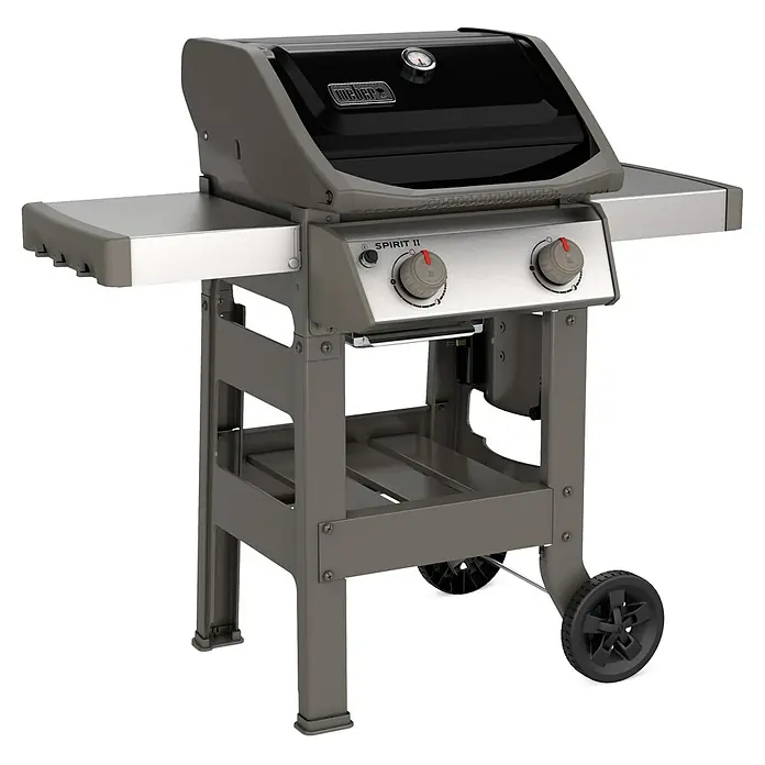 Weber Barbacoa de gas Spirit II E-210 GBS - Superficie de la parrilla (An x Pr): 51 x 46 cm, Número de quemadores: 2 - Barbacoa de gas Weber Spirit II con dos quemadores y mesas laterales para una experiencia superior.