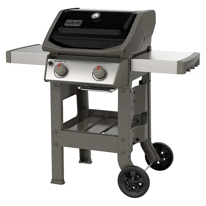 Weber Barbacoa de gas Spirit II E-210 GBS - Superficie de la parrilla (An x Pr): 51 x 46 cm, Número de quemadores: 2 - La parrilla de gas Weber Spirit II cuenta con dos quemadores, ideal para patios y balcones pequeños. Ofrece calidad y rendimiento Weber.