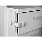 Inofix Cierre para muebles 5103-2- (Blanco/gris, Tipo de montaje: Pegado)