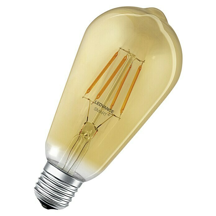 Ledvance Smart+ WiFi Ledlamp Edison Gold (E27, Dimbaar, Warm wit, 680 lm, 6 W) | BAUHAUS