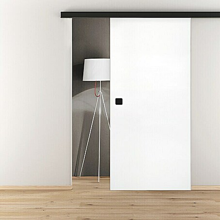 Diamond Doors Holzschiebetür Uni (935 x 2 058 mm, Material Mittellage: Wabe, Weiß uni)