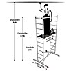 Krause Corda Montagegerüst (Arbeitshöhe: 4 m, Breite: 0,52 m, Belastbarkeit Bühne: 150 kg)