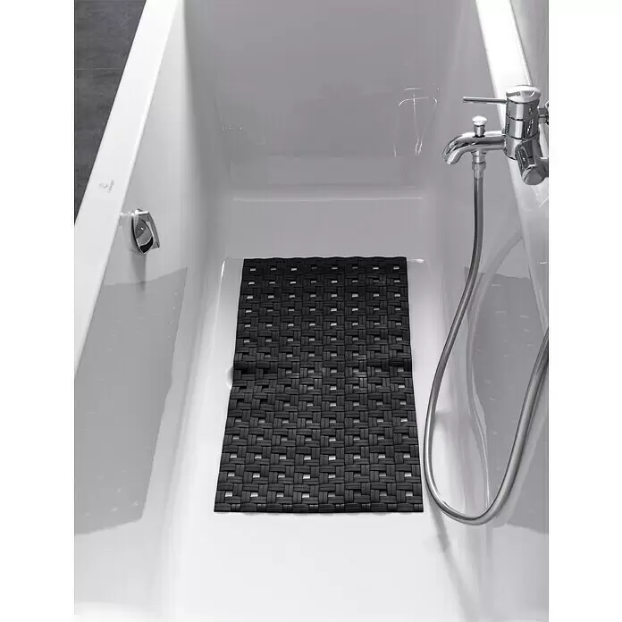 Badewanneneinlage Basky - 70 x 35,5 cm, PVC, Schwarz - Stimmungsaufnahme