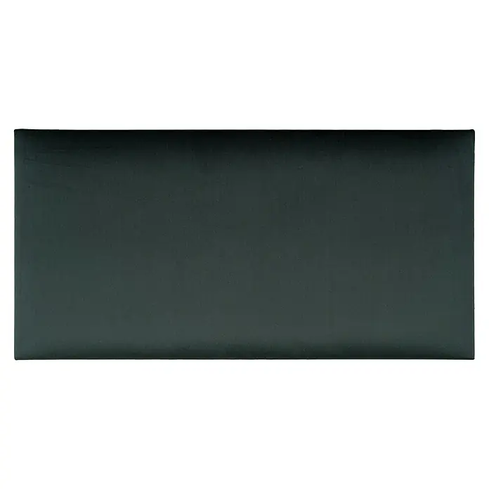 Fllow Wandpolster-Set Velvet A3 - 300 x 120 cm, Grün - Ein elegantes, rechteckiges Produkt in einem satten, dunklen Farbton, ideal für Präsentationen oder als stilvoller Hintergrund.