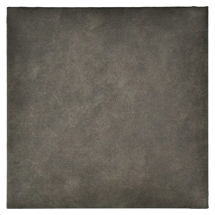 Fllow Wandpolster-Set Velvet A4 - 270 x 180 cm, Schiefer - Graue quadratische Fliese mit einer strukturierten Oberfläche, die eine moderne und schlichte Ästhetik verleiht, ideal für stilvolle Innenräume.