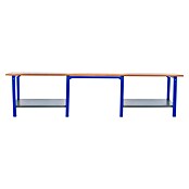 Simonrack Simonwork Banco de trabajo BT6 PRO Triple Laminate (L x An: 75 x 300 cm, Altura de trabajo: 86,5 cm, Carga soportada: 1.000 kg, Azul) | BAUHAUS