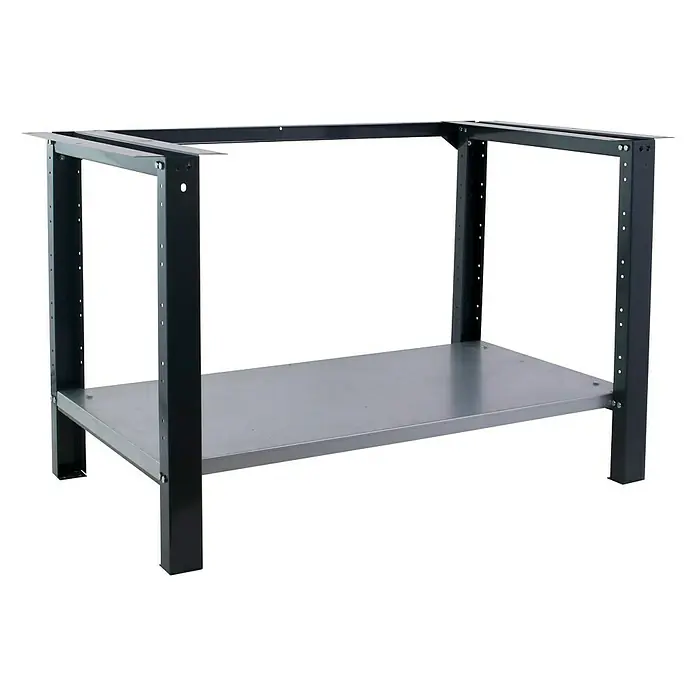 Simonrack Simonwork Bastidor de mesa BT6 PRO - L x An x Al: 730 x 1.078 x 830 mm, Antracita - Estructura de banco de trabajo metálica con patas robustas y un estante, ideal para talleres y garajes, ofreciendo estabilidad y funcionalidad.