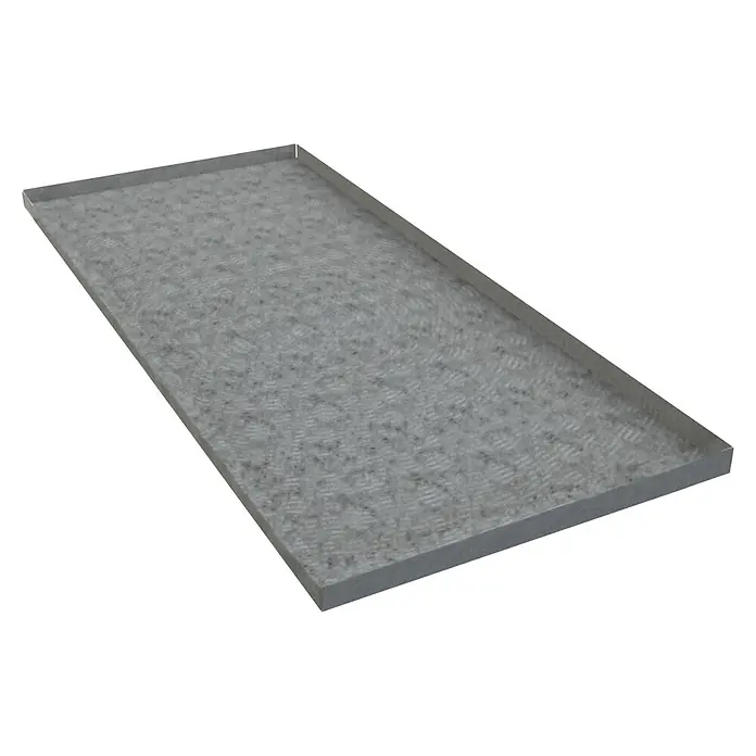 Simonrack Simonwork Encimera BT - L x An: 75 x 120 cm, Acero, Específico para: Encimera del banco de trabajo Simonrack - Bandeja de metal con patrón de placa de lágrima para aplicaciones versátiles, duradera y resistente.