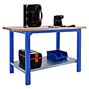 Simonrack Simonwork Banco de trabajo BT6L PRO Laminate (L x An x Al: 75 x 180 x 86,5 cm, Azul, Capacidad de carga: 1.300 kg) | BAUHAUS