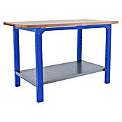 Simonrack Simonwork Banco de trabajo BT6L PRO Laminate (L x An: 75 x 150 cm, Altura de trabajo: 86,5 cm, Carga soportada: 1.300 kg, Azul) | BAUHAUS