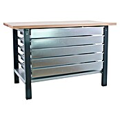Simonrack Simonwork Banco de trabajo BT6L PRO Box Laminate (L x An: 75 x 150 cm, Altura de trabajo: 86,5 cm, Carga soportada: 1.000 kg, Antracita) | BAUHAUS