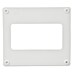 Placa final pared rectangular Tubpla 