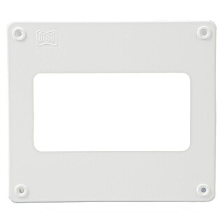 Placa final pared rectangular Tubpla (150 mm, Blanco)