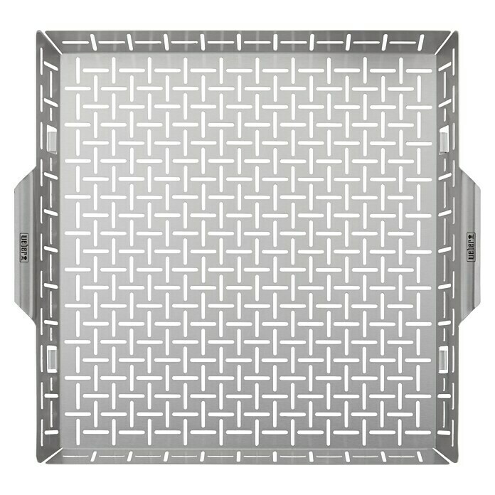Weber Crafted Cesta para barbacoa (L x An x Al: 41,4 x 43,7 x 5,1 cm, Acero inoxidable) | BAUHAUS