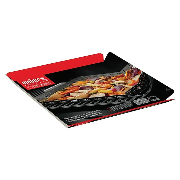 Weber Crafted Grillkorb - L x B x H: 41,4 x 43,7 x 5,1 cm, Edelstahl - Weber Crafted Grillkorb für Gemüse und mehr. Das perfekte Zubehör für den Grillmeister, um köstliche Beilagen zuzubereiten.