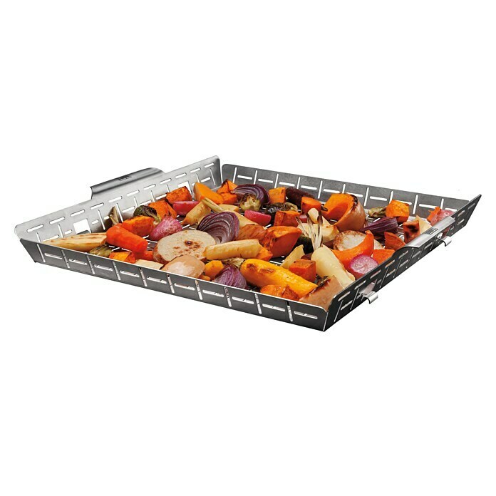 Weber Crafted Cesta para barbacoa (L x An x Al: 41,4 x 43,7 x 5,1 cm, Acero inoxidable) | BAUHAUS