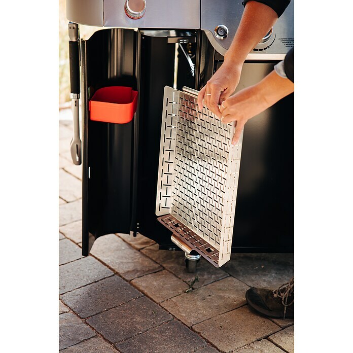 Weber Crafted Cesta para barbacoa (L x An x Al: 41,4 x 43,7 x 5,1 cm, Acero inoxidable) | BAUHAUS