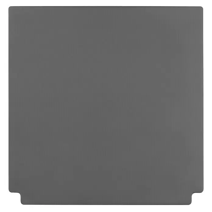 Weber Crafted Piedra para pizzas Esmaltado - L x An: 41,4 x 40,6 cm - Alfombrilla protectora rectangular gris oscuro con esquinas superiores redondeadas y dos recortes inferiores.