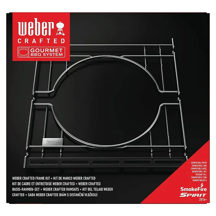 Weber Crafted Módulo base - Específico para: Parrillas de gas Weber Spirit Series a partir de 2016 / Parrillas de pellets Weber Smokefire - Kit de marco Weber Crafted para Gourmet BBQ System, accesorio de parrilla versátil para experiencias culinarias personalizadas.