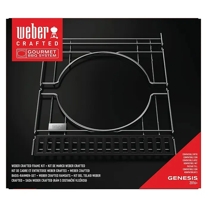 Weber Crafted Basismodul Grillrost - Passend für: Weber Gasgrills Genesis Serie ab 2016 - Weber Crafted Frame Kit für Genesis Grills ab 2016. Ermöglicht die Nutzung von Crafted Zubehör für vielseitige Grillmöglichkeiten.