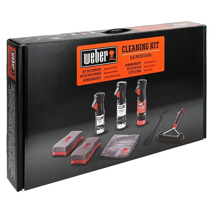 Weber Reinigungs-Set Q & Pulse - 8 -tlg. - Weber Q & Pulse Grillreinigungsset: Enthält alles für die optimale Pflege und Reinigung von Weber Grills. Für langanhaltende Freude am Grillen.
