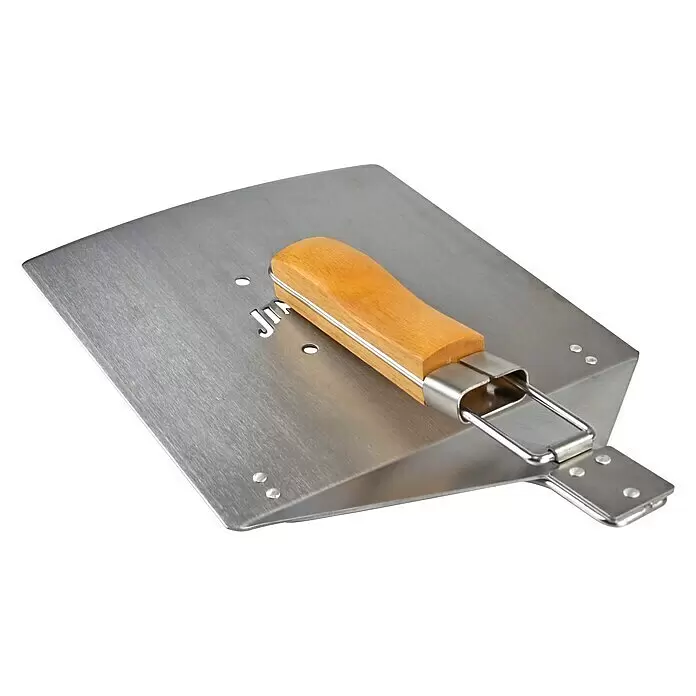 Jim Beam Grillgutwender - Länge: 54 cm - Pizzaschieber aus Edelstahl mit Naturholzgriff zum einfachen Umsetzen von Backwaren.