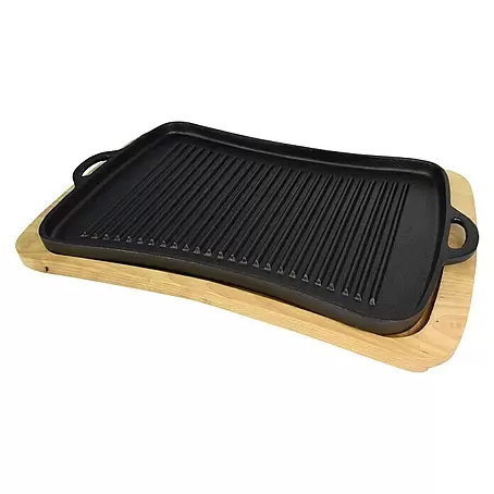 Jim Beam  Grillplatte mit Holzuntersetzer