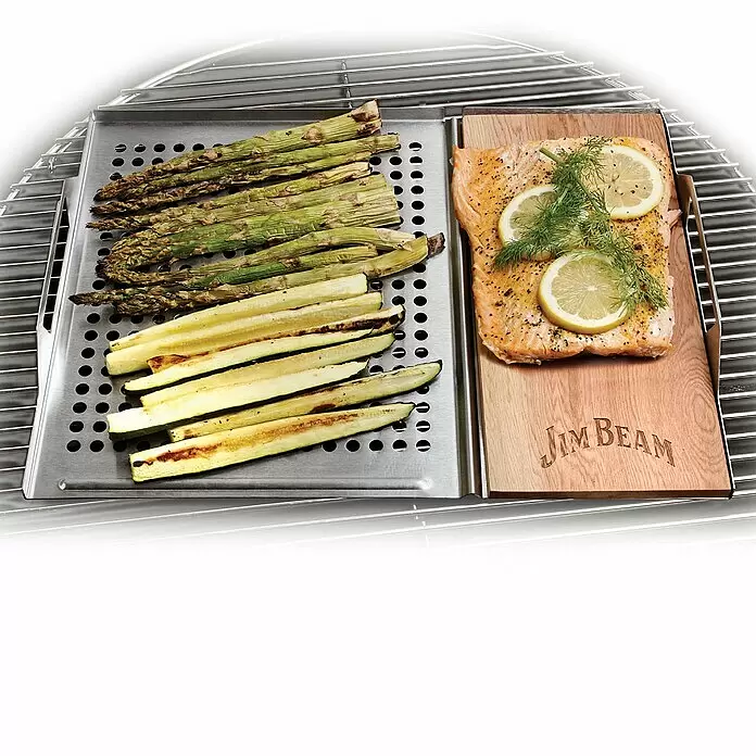 Jim Beam Grillplatte - Edelstahl, L x B x H: 59 x 30 x 1,2 cm - Stimmungsaufnahme