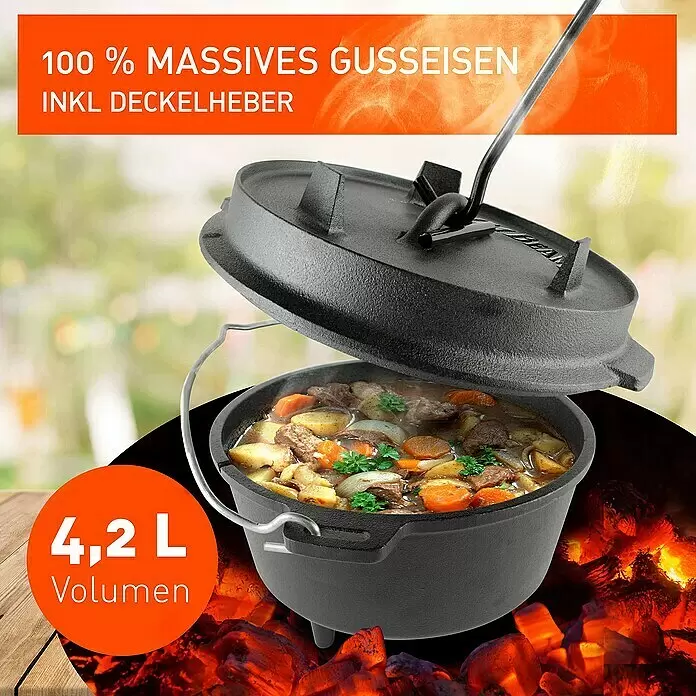 Jim Beam Dutch Oven - Ø x H: 27,2 x 19 cm - Informationsansicht