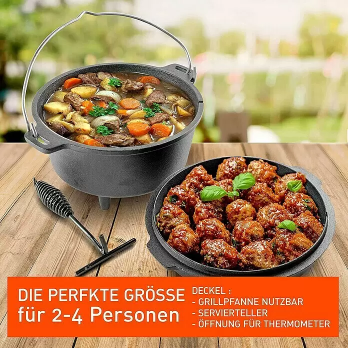 Jim Beam Dutch Oven - Ø x H: 27,2 x 19 cm - Informationsansicht