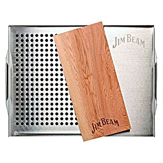 Jim Beam Grillplatte (Edelstahl, L x B x H: 59 x 30 x 1,2 cm)