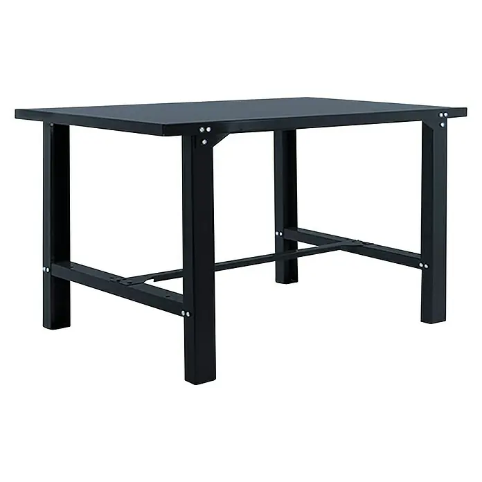 Simonrack Simonwork Werkbank BT6L METAL 1800 - L x B: 73 x 180 cm, Arbeitshöhe: 83 cm, Belastbarkeit: 600 kg, Schwarz - Schwarzer Arbeitstisch mit Stahlrahmen, ideal für Werkstatt oder Garage. Robuste Konstruktion für anspruchsvolle Aufgaben.