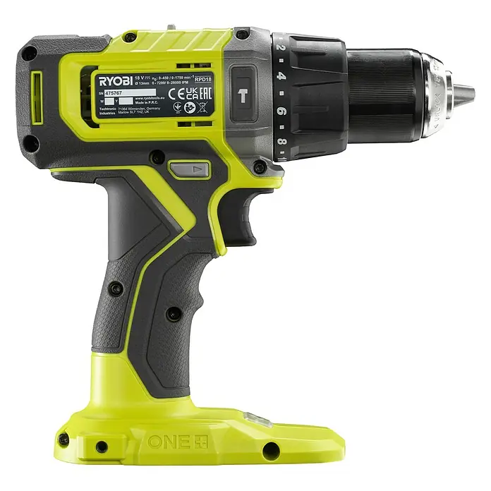 Ryobi ONE+ Akku-Schlagbohrschrauber RPD18-0 - 18 V, Ohne Akku, 52 Nm - Akkuschrauber von Ryobi mit 18V, ideal zum Bohren und Schrauben. Kompaktes Design für komfortables Arbeiten in verschiedenen Anwendungen.