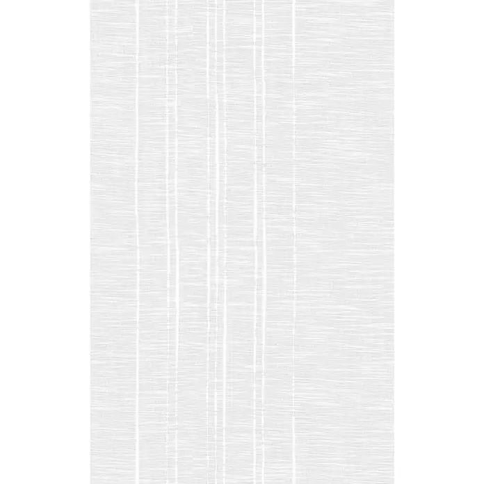 Visillo para ventana Feroe Jacquad - An x Al: 140 x 250 cm, 100% poliéster, Blanco - Primer plano de un tejido de cortina blanco con rayas verticales. La fina textura de la tela es claramente visible.