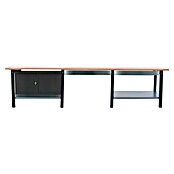 Simonrack Simonwork Banco de trabajo BT6 PRO Box Cabinet Laminate (L x An: 75 x 300 cm, Altura de trabajo: 86,5 cm, Carga soportada: 1.000 kg, Antracita/Haya, Número de cajones: 2 ud.) | BAUHAUS