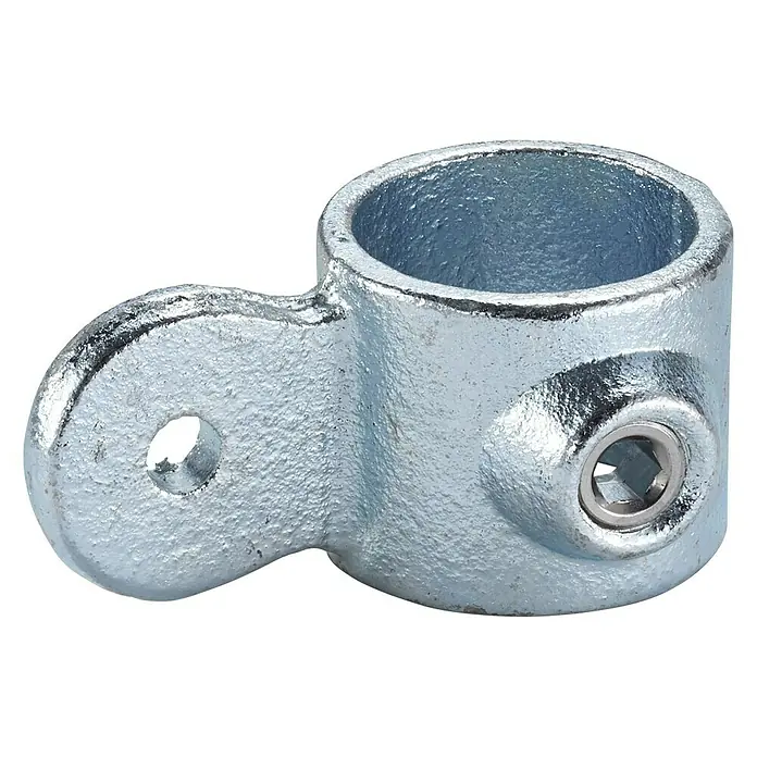 Mottez Rohrverbinder M071V42 - Durchmesser: 42 mm, Feuerverzinkt - Metallrohrschelle mit seitlicher Öse und Schraube. Ideal für die sichere Befestigung von Rohren und Leitungen.