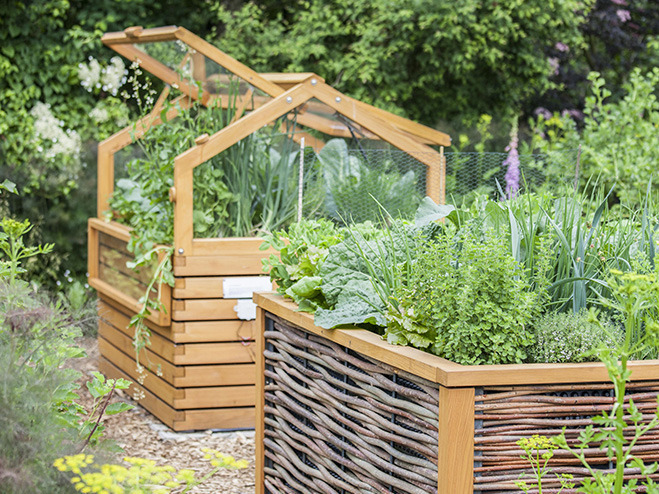 Hochbeete im Garten