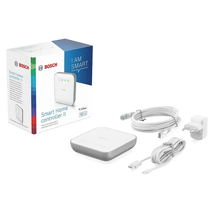 Bosch Smart Home Controller II - ZigBee 3.0, Weiß/Silber - Bosch Smart Home Controller II mit Zubehör. Smarte Steuerung für ein vernetztes Zuhause mit einfacher Installation und vielfältigen Funktionen.