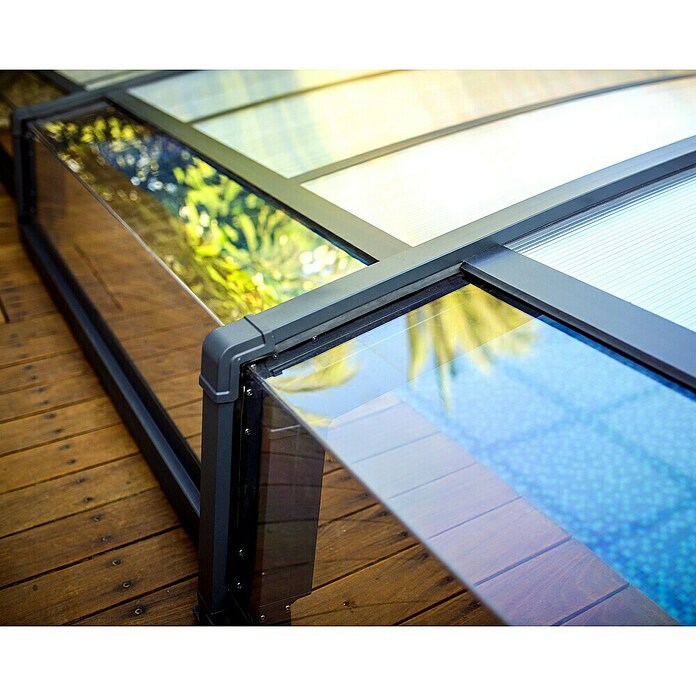 Palram – Canopia Cubierta para piscina Majorca (Específico para: Piscina, L x An: 600 x 400 cm, Aluminio) | BAUHAUS