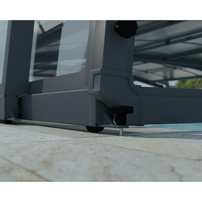 Palram – Canopia Cubierta para piscina Majorca (Específico para: Piscina, L x An: 600 x 400 cm, Aluminio) | BAUHAUS