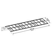 Palram – Canopia Marquesina para puerta Bordeaux doble capa (An x Pr: 670 x 140 cm, Blanco) | BAUHAUS