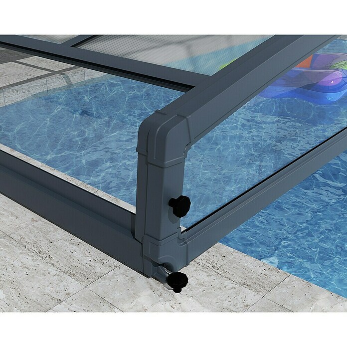 Palram – Canopia Cubierta para piscina Majorca (Específico para: Piscina, L x An: 600 x 400 cm, Aluminio) | BAUHAUS