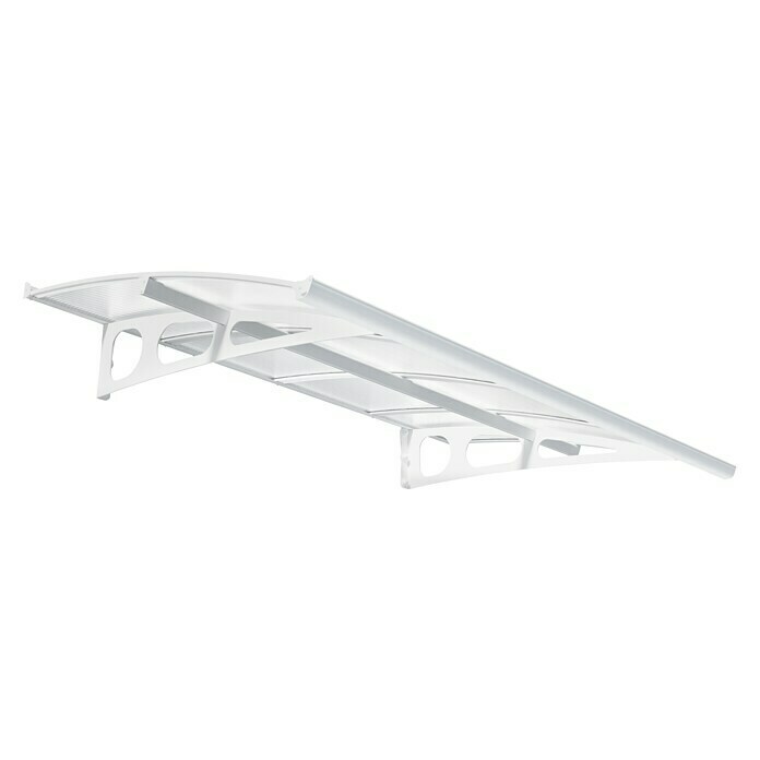 Palram – Canopia Marquesina para puerta Bordeaux doble capa (223,5 x 139 x 33 cm, Transparente) | BAUHAUS