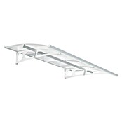 Palram – Canopia Marquesina para puerta Bordeaux doble capa (223,5 x 139 x 33 cm, Transparente) | BAUHAUS